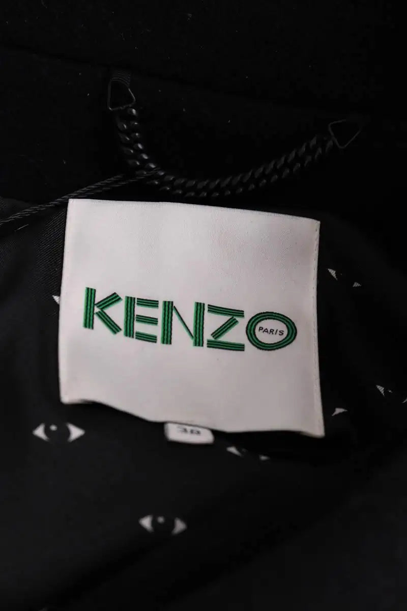 Manteau Kenzo Noir en Laine
