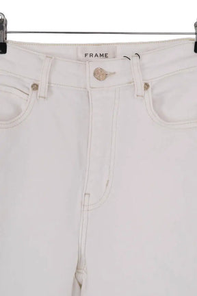 Jean droit Frame Blanc en Coton