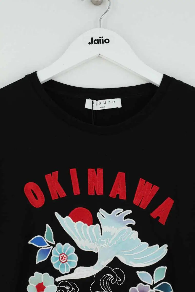 T-shirt Sandro Noir en Coton