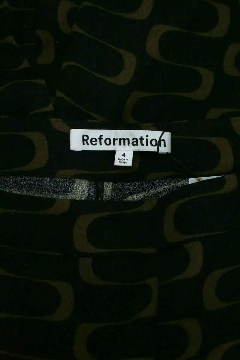Pantalon large Reformation Noir en Viscose