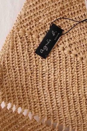 Cabas Agnès B. Beige en Synthétique