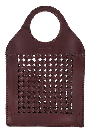 Cabas Antik Batik Bordeaux en Cuir - Seconde Main