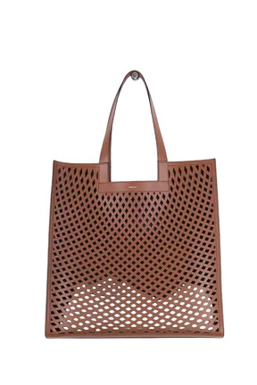 Cabas Bally Easy Tote XL Marron en Cuir - Seconde Main