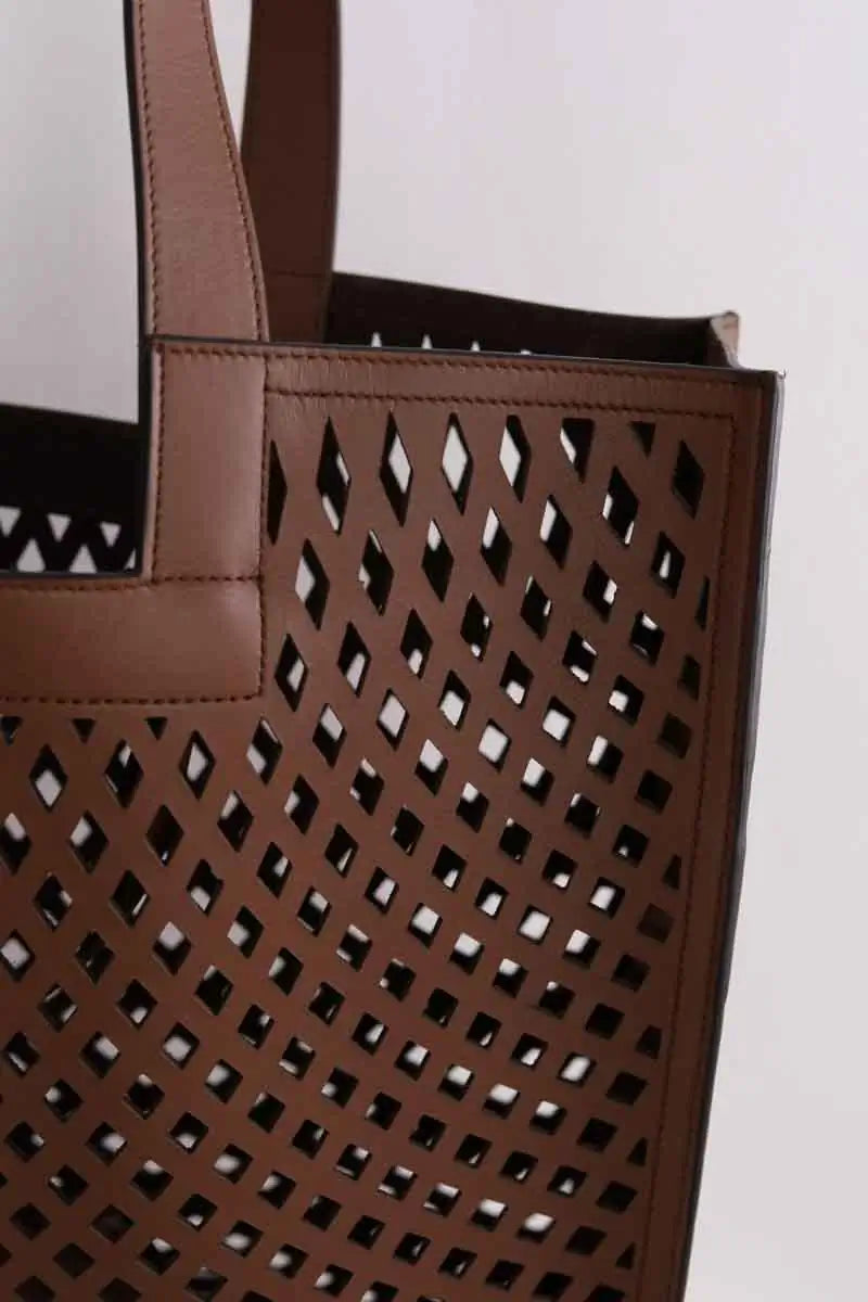 Cabas Bally Easy Tote XL Marron en Cuir