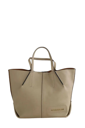 Cabas Barbara Bui Beige en Cuir - Seconde Main