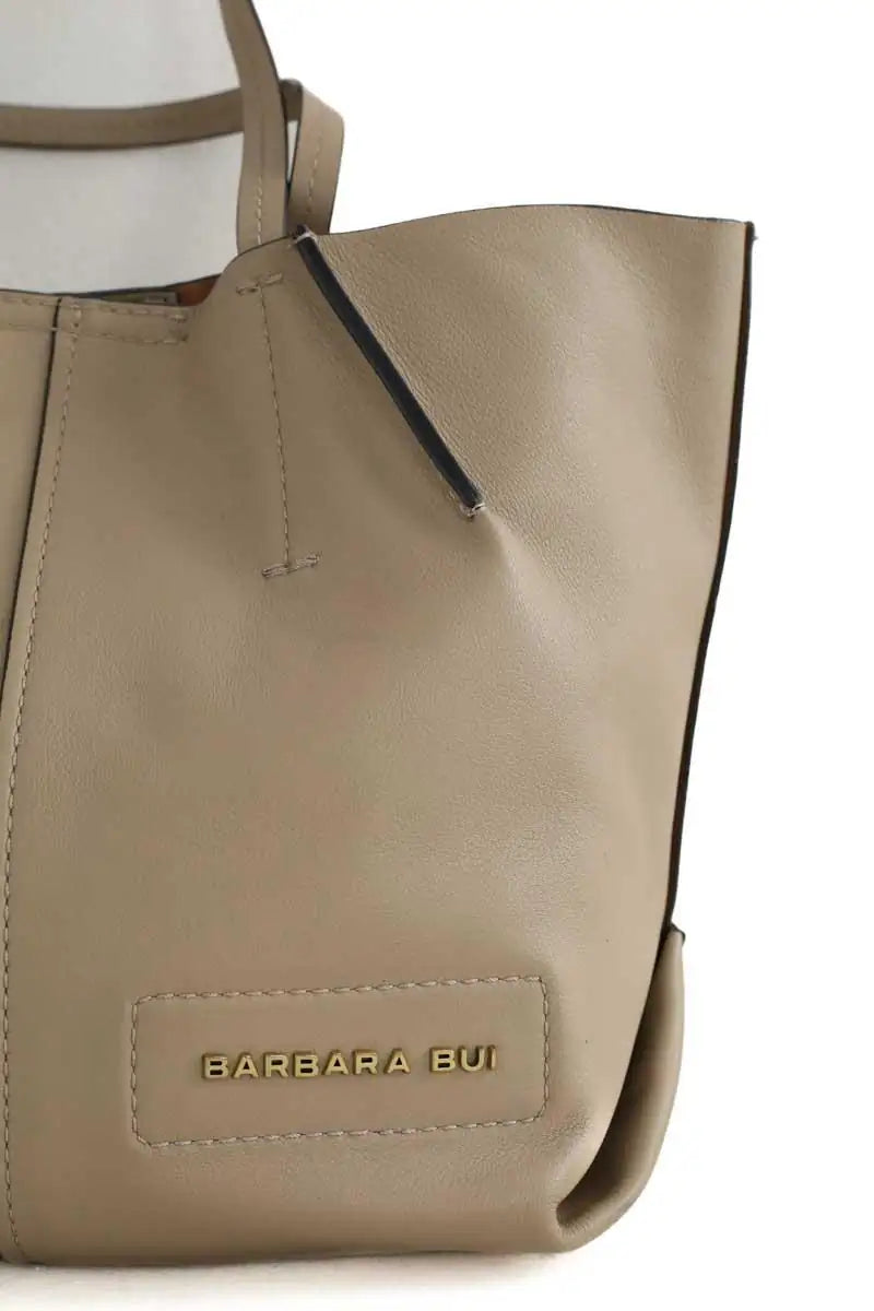 Cabas Barbara Bui Beige en Cuir