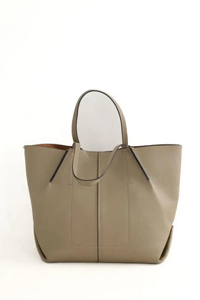 Cabas Barbara Bui Beige en Cuir
