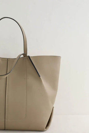 Cabas Barbara Bui Beige en Cuir