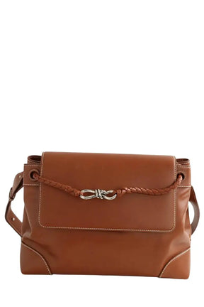 Cabas Bottega Veneta andiamo intrecciato Camel en Cuir - Seconde Main