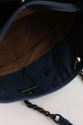 Cabas Bottega Veneta Bleu en Cuir