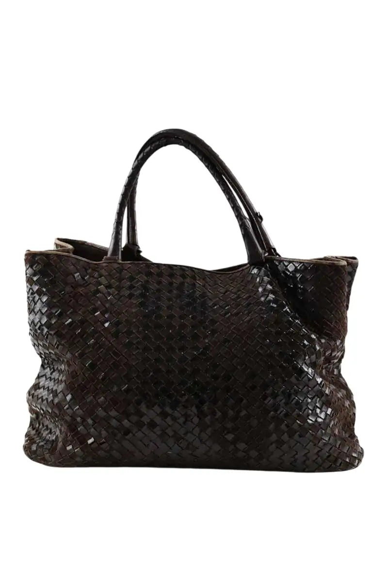 Cabas Bottega Veneta Marron en Cuir - Seconde Main