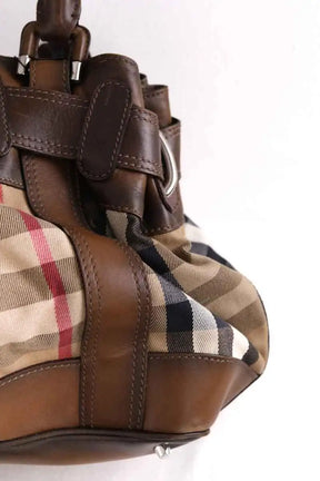 Cabas Burberry Marron en Cuir