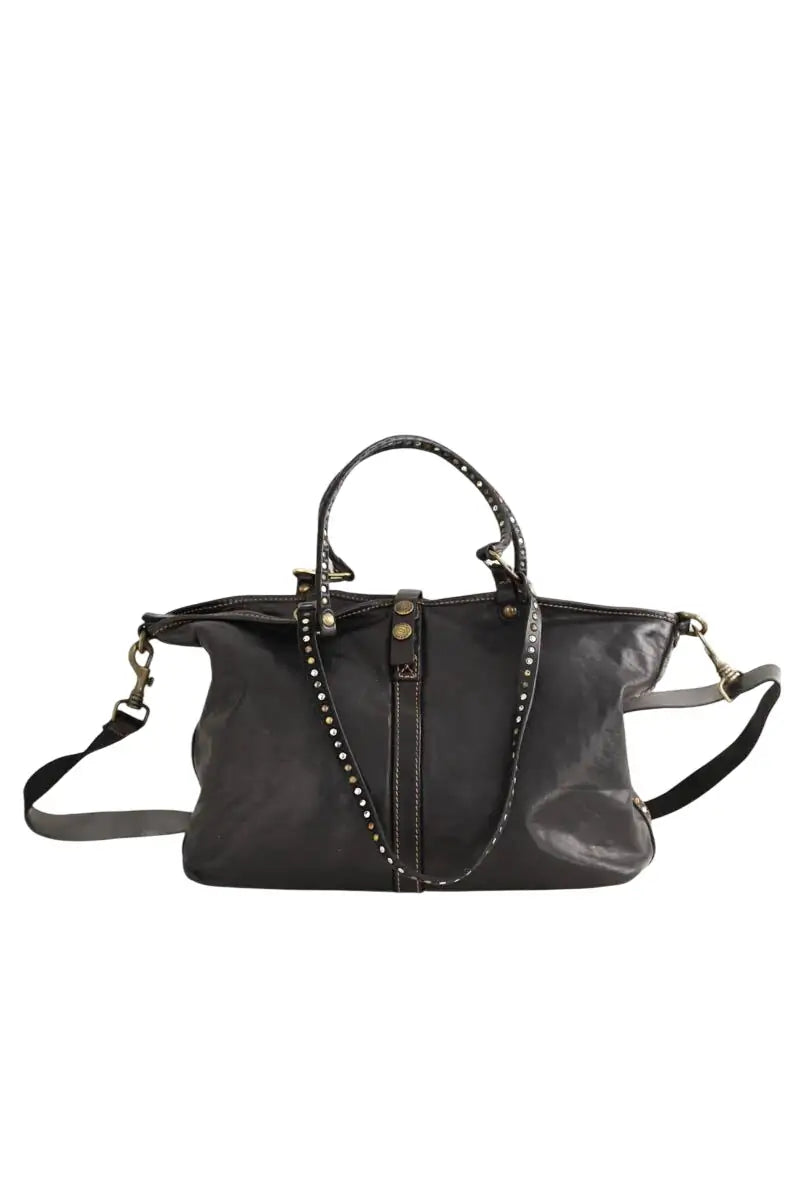 Cabas Campomaggi Noir en Cuir - Seconde Main