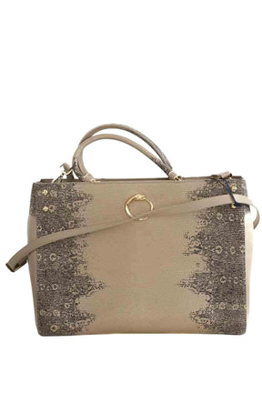 Cabas Cavalli Beige en Cuir - Seconde Main