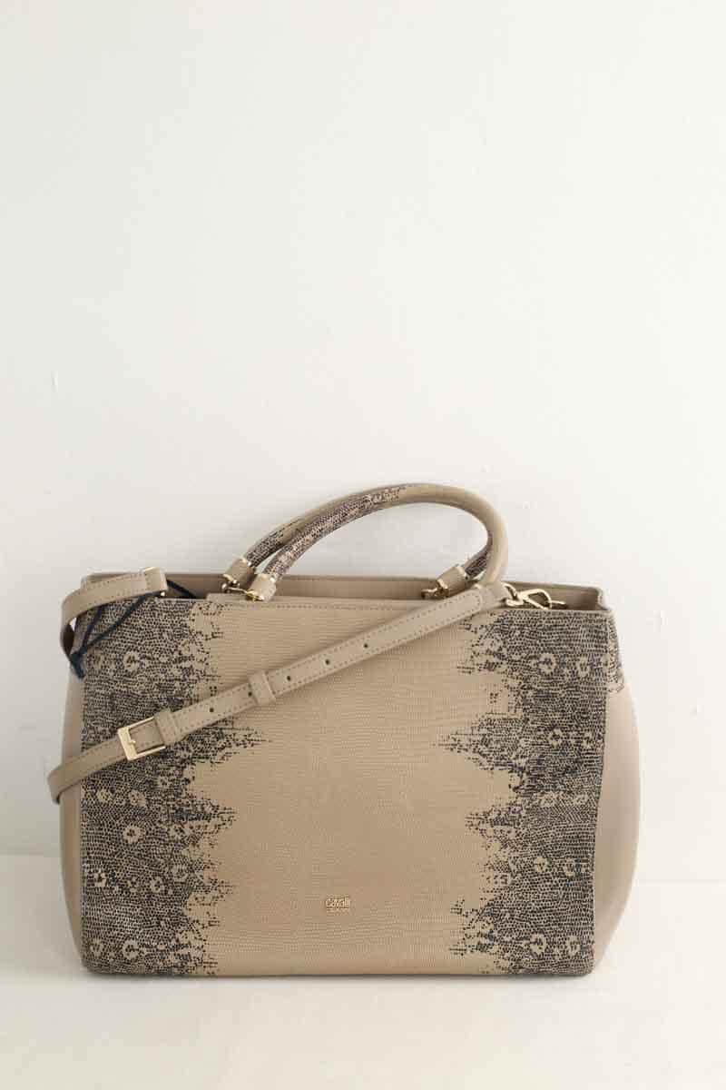 Cabas Cavalli Beige en Cuir