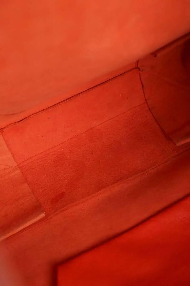 Cabas Celine Cabas Horizotal Orange en Cuir