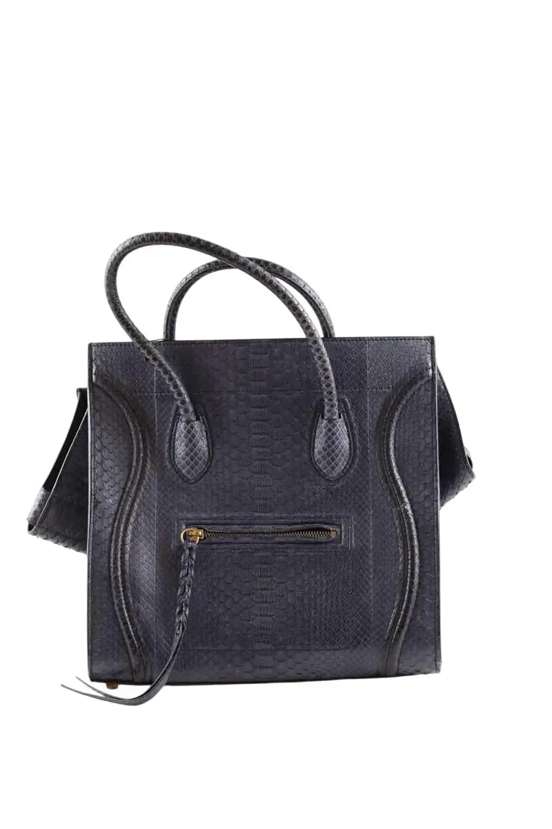 Cabas Celine Luggage Marine en Cuir - Seconde Main