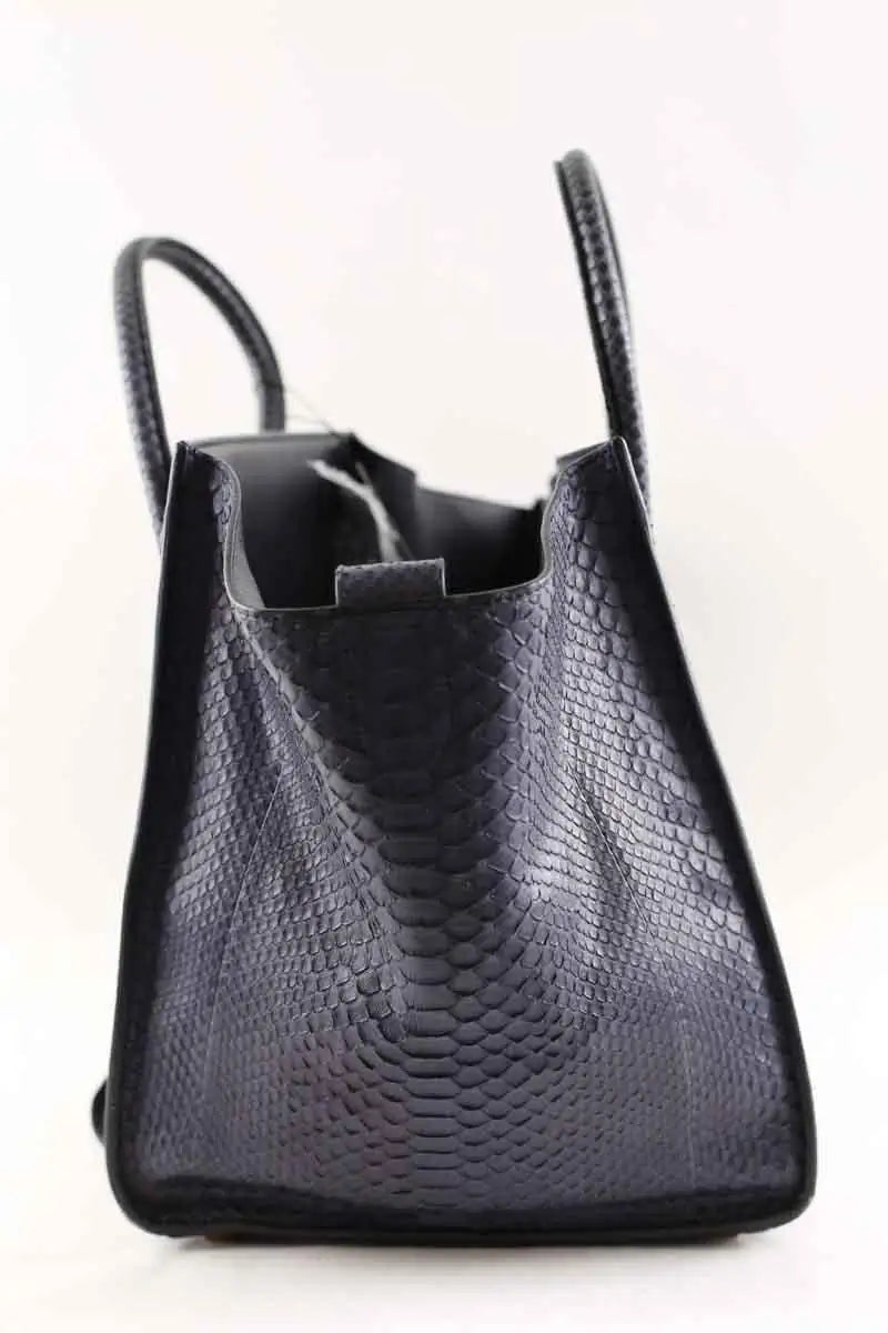 Cabas Celine Luggage Marine en Cuir