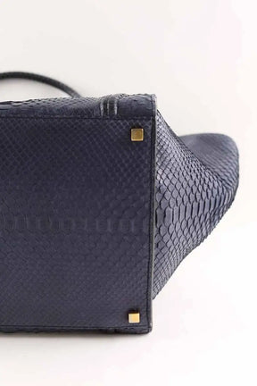 Cabas Celine Luggage Marine en Cuir