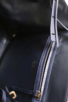 Cabas Celine Luggage Marine en Cuir