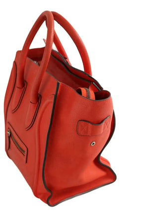Cabas Celine Luggage Orange en Cuir