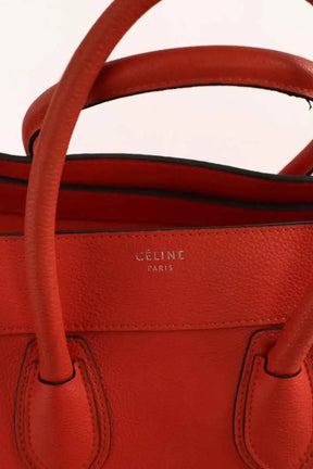 Cabas Celine Luggage Orange en Cuir