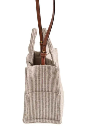 Cabas Celine Toile tote bag Gris en Tissu