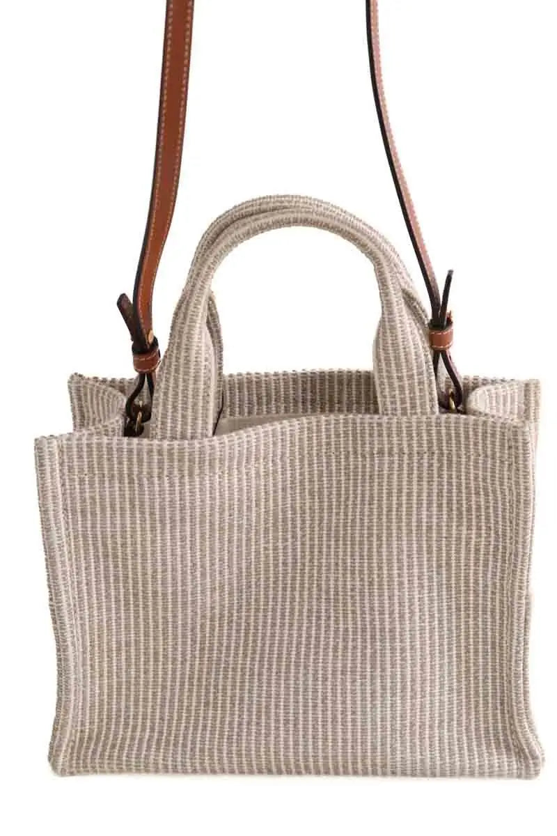 Cabas Celine Toile tote bag Gris en Tissu