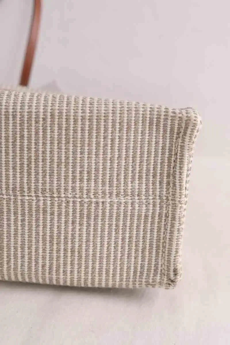 Cabas Celine Toile tote bag Gris en Tissu