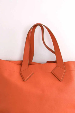 Cabas Christine Phung Orange en Cuir