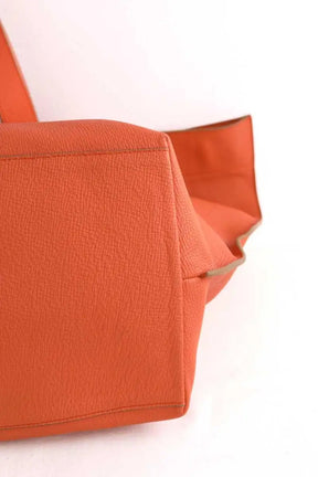 Cabas Christine Phung Orange en Cuir