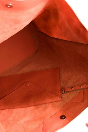 Cabas Christine Phung Orange en Cuir