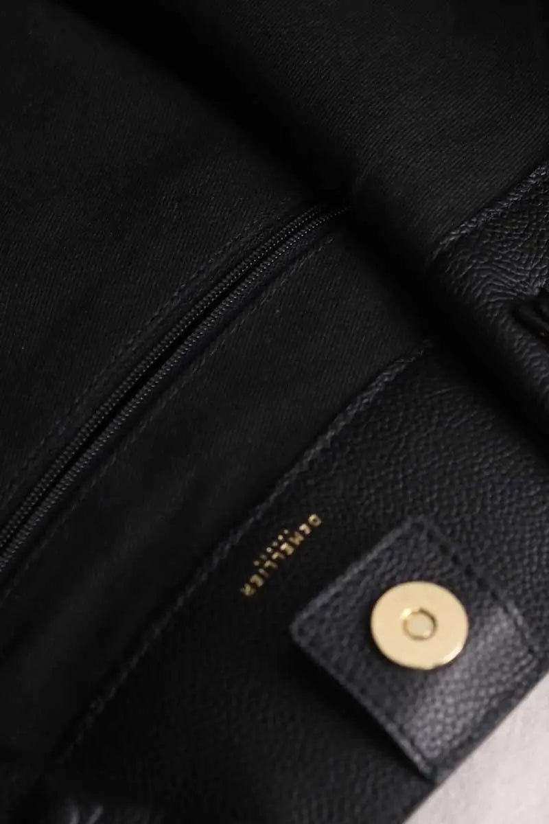 Cabas Demellier New York Noir en Cuir