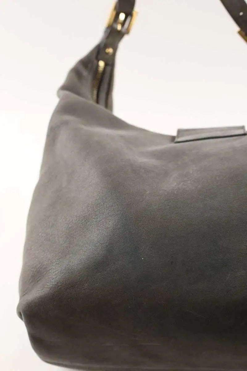 Cabas Fendi Mama Forever Hobo Gris en Cuir