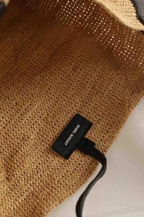 Cabas Isabel Marant Bayia en raphia Ecru en Osier