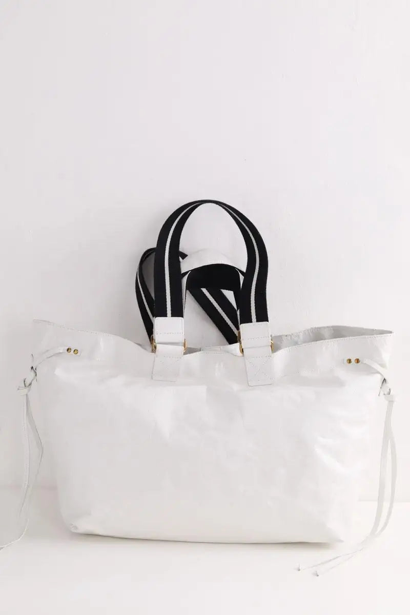 Cabas Isabel Marant Blanc en Cuir