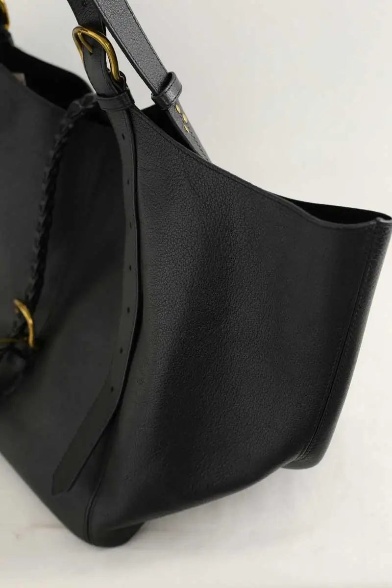 Cabas Jérôme Dreyfuss Joseph Noir en Cuir