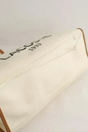 Cabas Lacoste Beige en Tissu