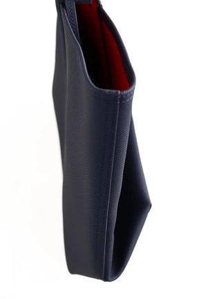 Cabas Lacoste Peacoat salsa Bleu en Cuir