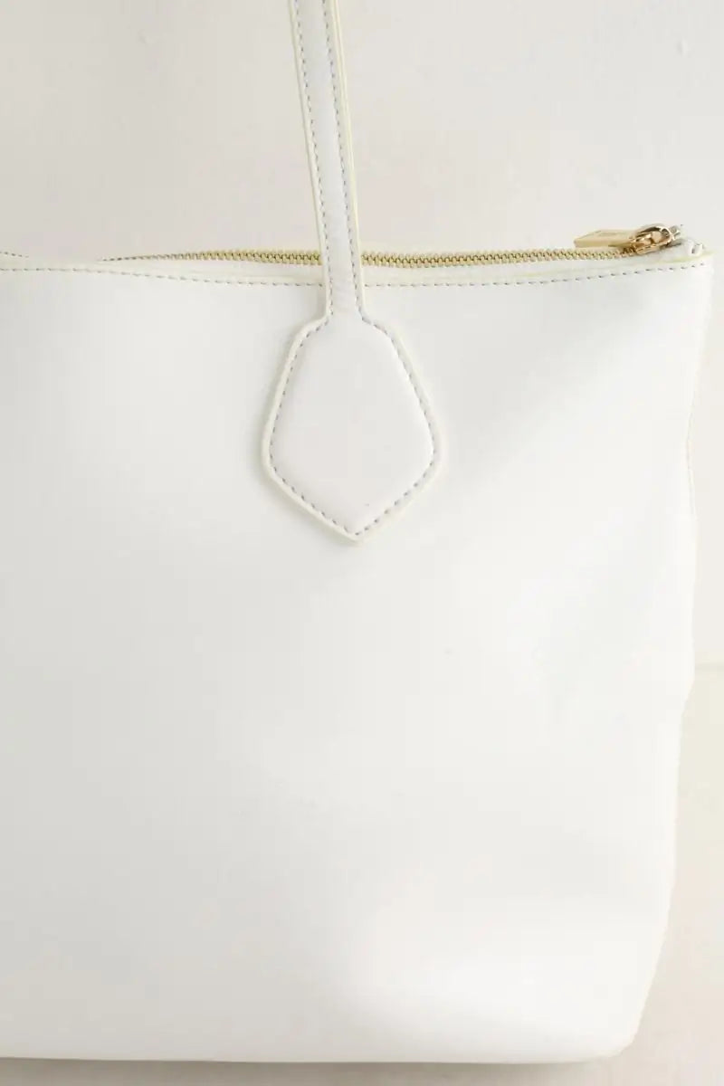 Cabas Lancel Blanc en Cuir