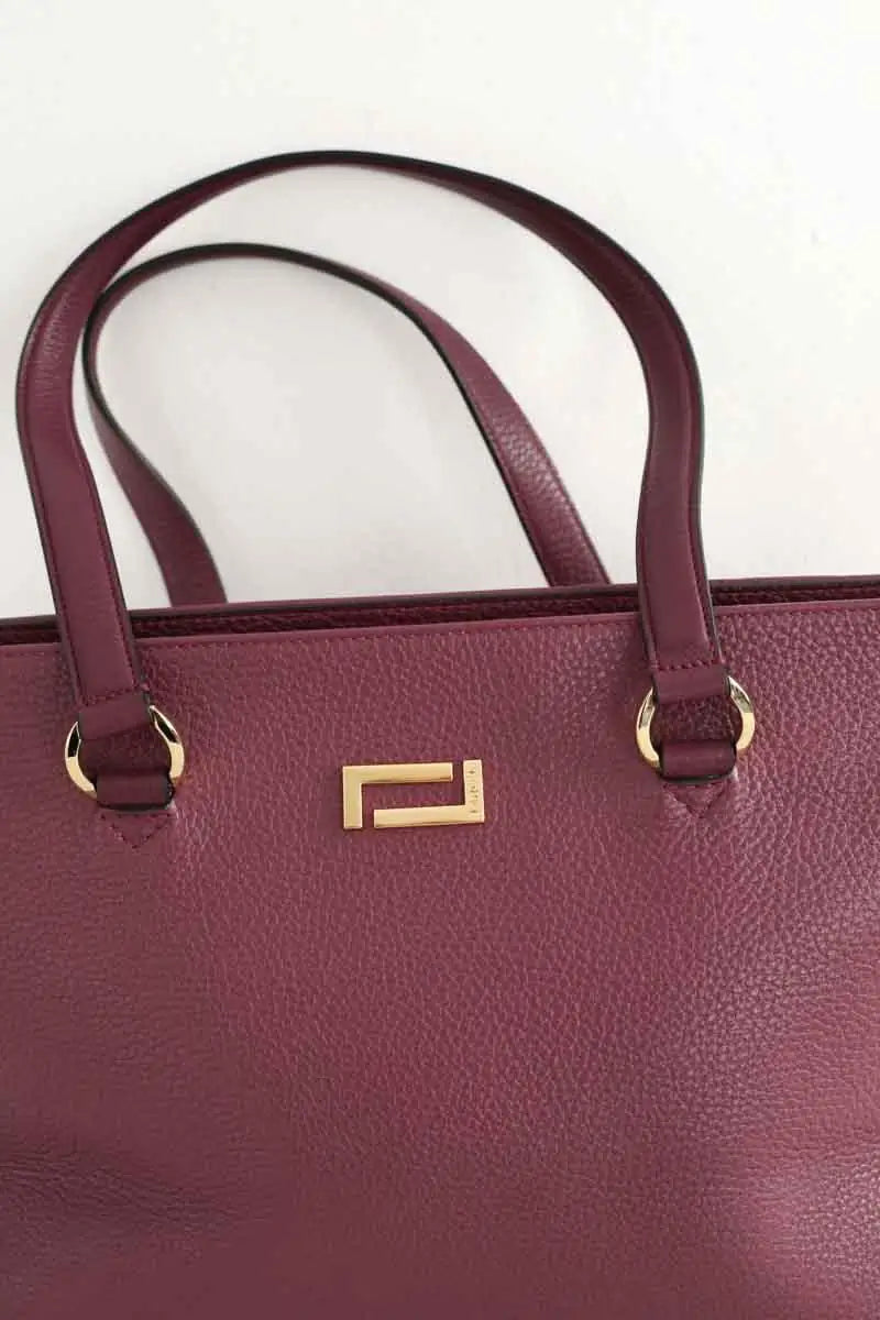 Cabas Lancel Bordeaux en Cuir