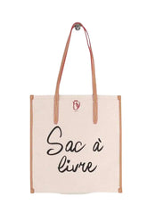 Cabas Lancel Ecru en Tissu - Seconde Main