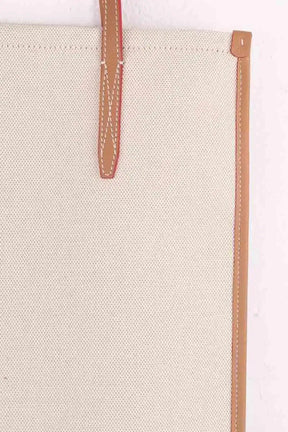 Cabas Lancel Ecru en Tissu