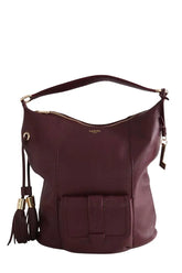 Cabas Lancel Flirt Bordeaux en Cuir - Seconde Main
