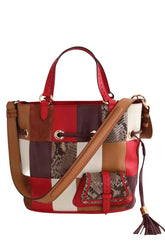 Cabas Lancel Flirt patchwork Multicolore en Cuir - Seconde Main