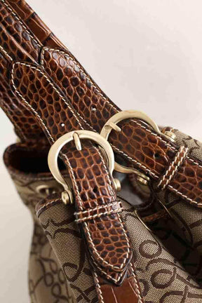 Cabas Lancel Marron en Tissu