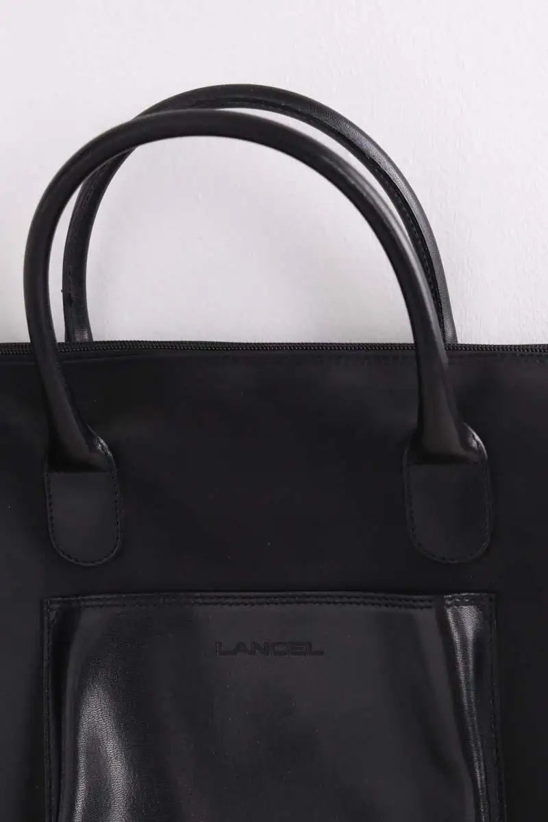 Cabas Lancel Noir en Cuir
