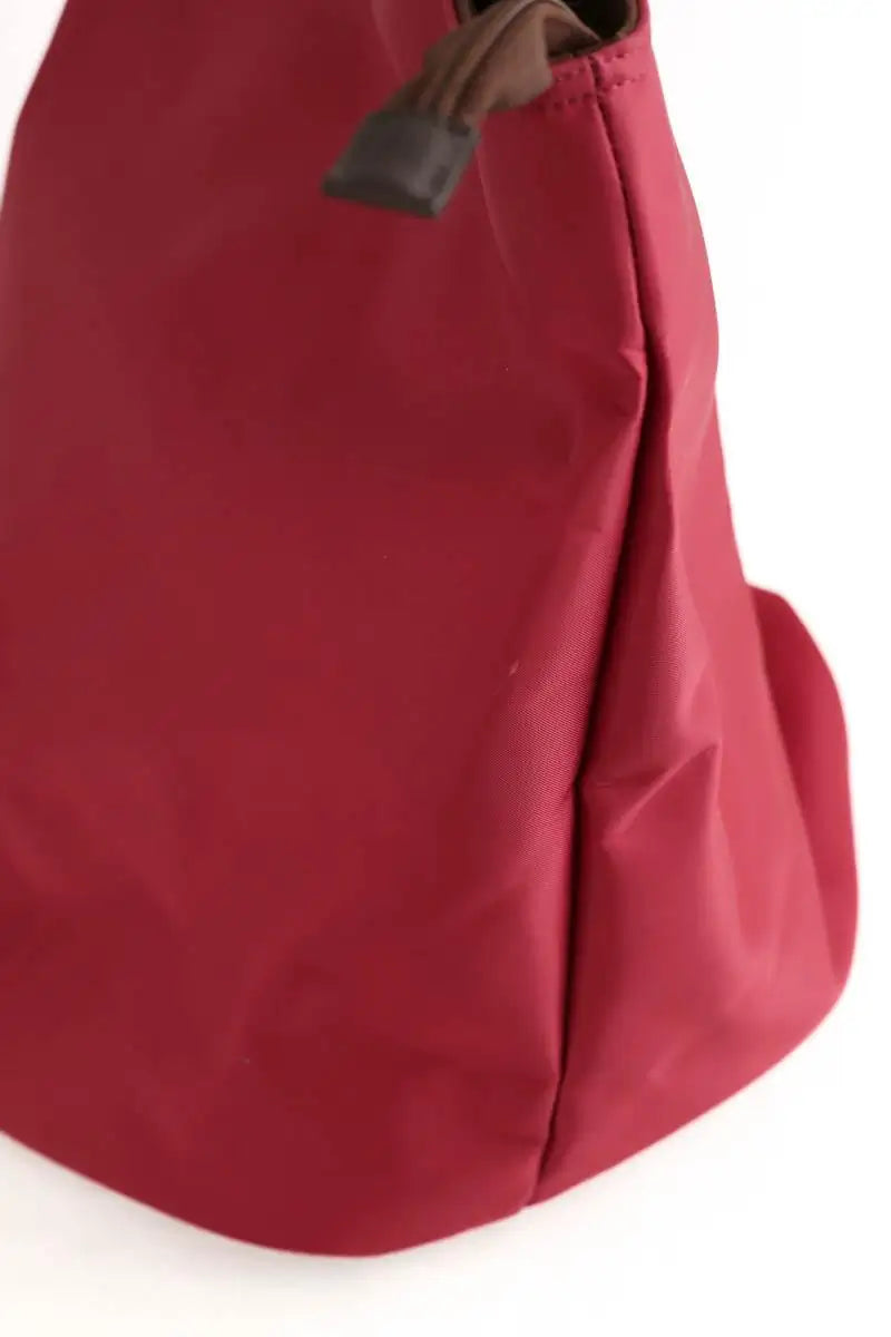 Cabas Lancel Rouge en Tissu