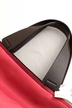 Cabas Lancel Rouge en Tissu