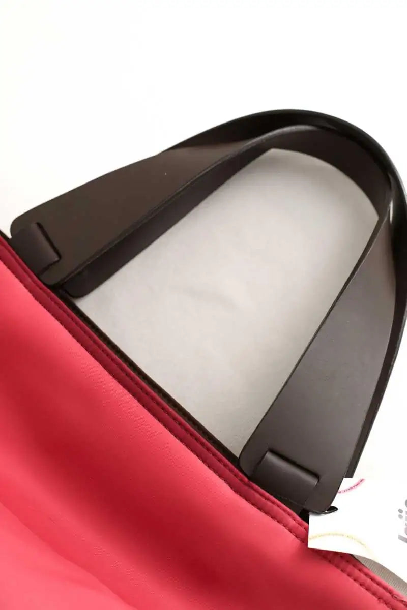 Cabas Lancel Rouge en Tissu